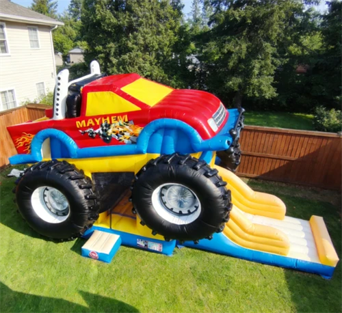Hot Monster Truck Bounce House Moonwalk high quality