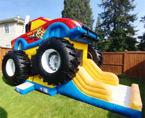 Hot Monster Truck Bounce House Moonwalk best