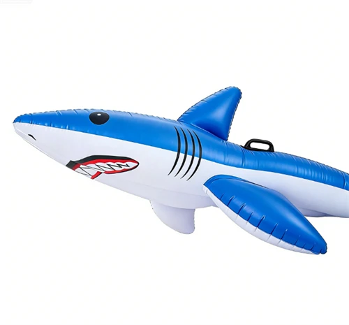 Inflatable Shark Island Pool Float Raft factory